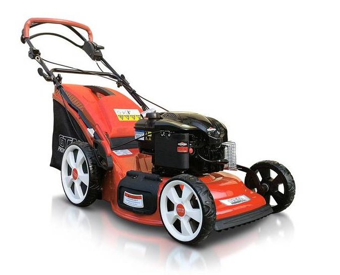 Benzinová sekačka GTM 500 SP4 s výkonem 4400 W, šířkou záběru 51 cm a pohonem.